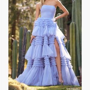 Strapless, layered formal dress